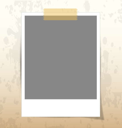 Vintage photo frameのイラスト素材