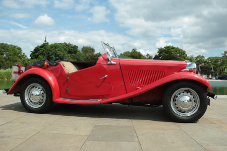 Another antique car on displayのeditorial素材