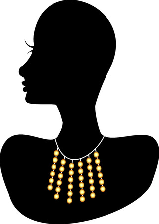 Necklace 4. Also available in other sets.のイラスト素材