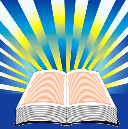 Holy Bible, Illustration of bible with power.のイラスト素材