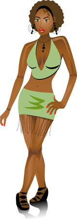 Club Girl 6, dressed for Fashion. See others in this series.のイラスト素材