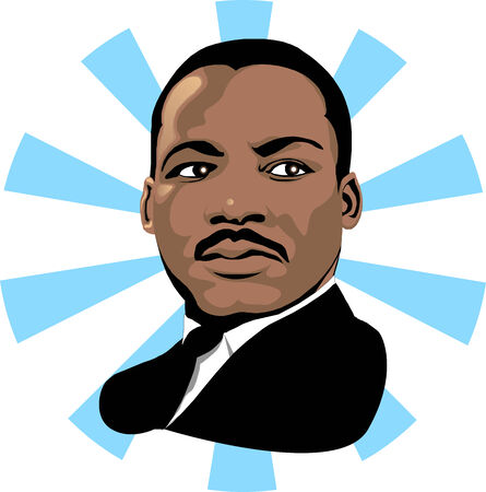 Vector for Martin Luther King Day or Black history month.のイラスト素材