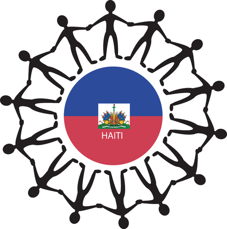 People all around the world helping Haiti after the Earthquake in Port-Au-Prince, Haiti on Tuesday January 12, 2010.のイラスト素材