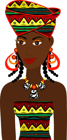 African Girl Avatar. See others in this series.のイラスト素材