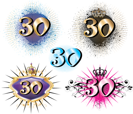 Illustration for Special Birthdays Anniversaries and Occasions. Great for t-shirt or cards.のイラスト素材