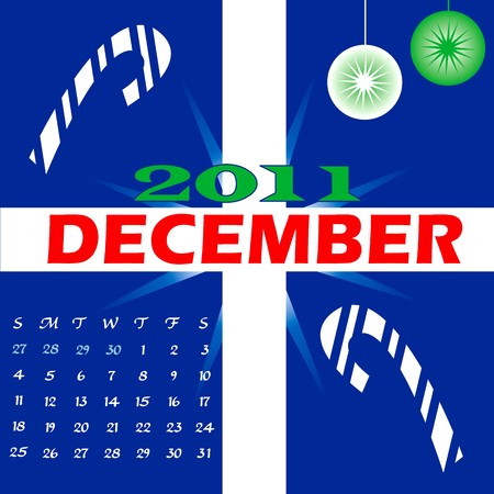 Illustration of 2011 Calendarの写真素材