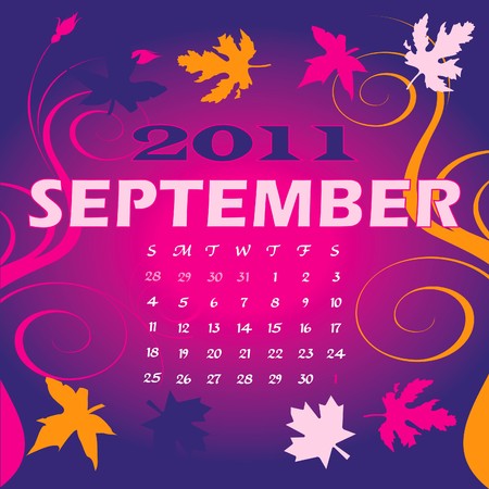 Illustration of 2011 Calendarの写真素材