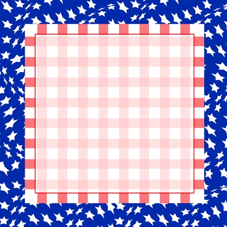 Illustration for the 4th of July Independence. Square background.のイラスト素材