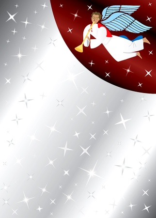 Vector Illustration of Angel Background with stars. There is space for text or image.のイラスト素材
