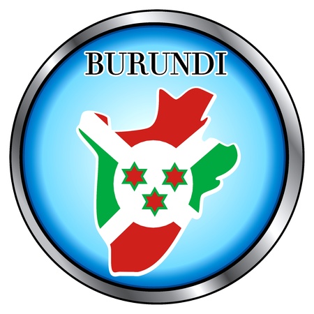 Vector Illustration for Burundi, Round Button.のイラスト素材