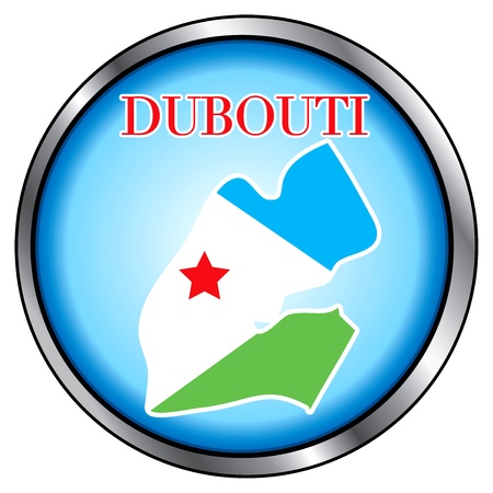 Vector Illustration for the country of Dubouti Round Button.のイラスト素材