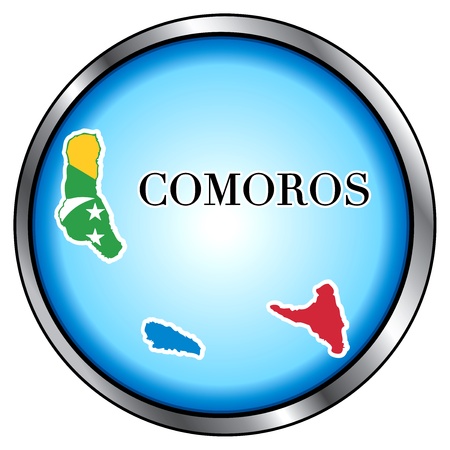 Vector Illustration for Central African Republic, Round Button.のイラスト素材