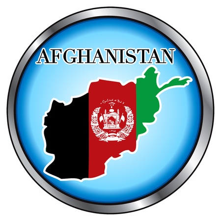 Illustration for Afghanistan, Round Button.のイラスト素材