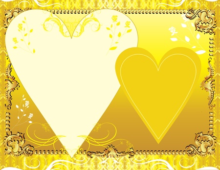 Illustration. A template background for greeting card or invitation. May add photo and/or text.のイラスト素材
