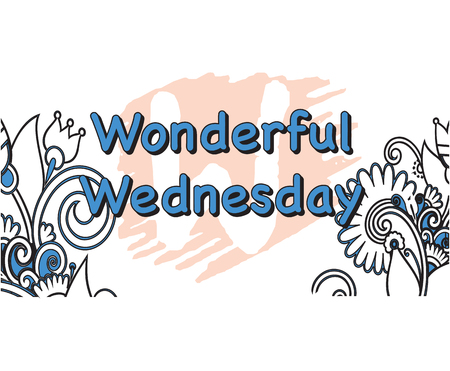 Vector Illustration of wonderful Wednesday 5 Days of the Weekのイラスト素材
