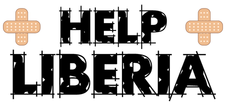 Vector Illustration to Help Liberia, one of the poorest countries in the world.のイラスト素材