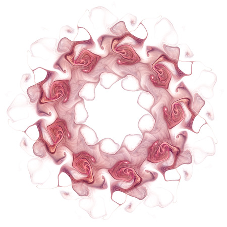 Abstract bouquet of pink flowers. Frame for design. Fractal background. photoの写真素材