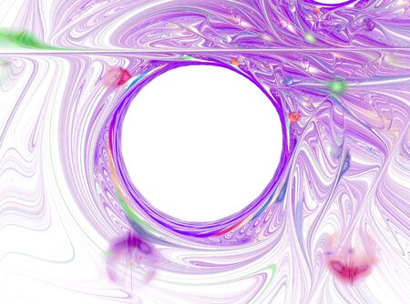 Abstract fractal computer generated image. Copy space. Purple background. Photoの写真素材