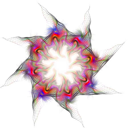 Digital art design. Abstract colorful fractal texture. Background flower patternの写真素材