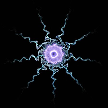 Digital art design. Abstract colorful fractal texture. Background flower patternの写真素材