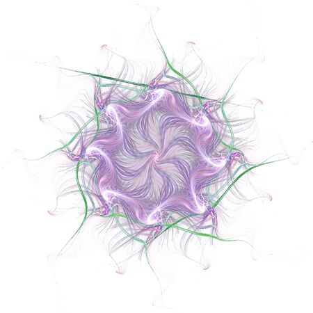 Digital art design. Abstract colorful fractal texture. Background flower patternの写真素材