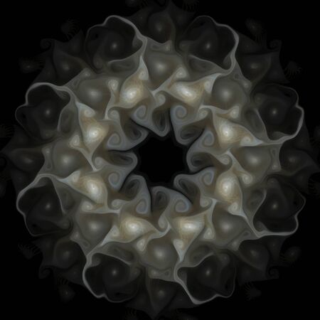 Digital art design. Abstract colorful fractal texture. Background flower patternの写真素材