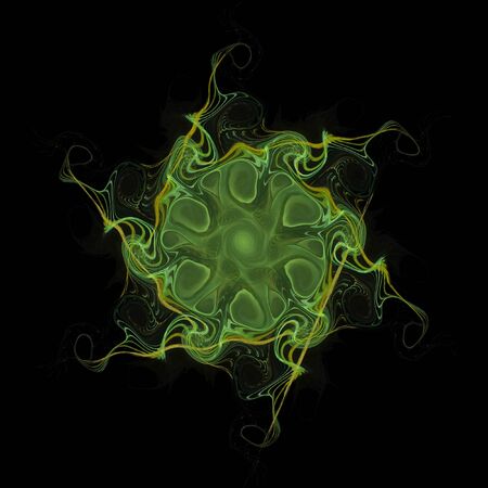 Digital art design. Abstract colorful fractal texture. Background flower patternの写真素材