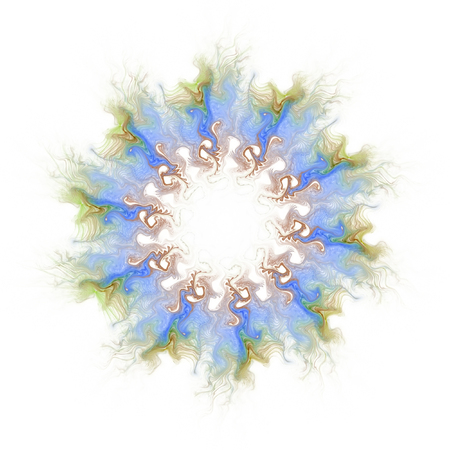 Digital art design. Abstract colorful fractal texture. Background flower patternの写真素材