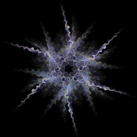 Digital art design. Abstract colorful fractal texture. Background flower patternの写真素材