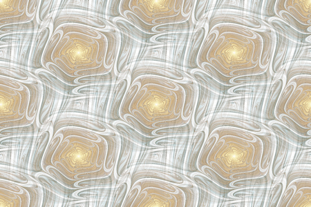 Modern abstract seamless pattern. Geometric background. Fractal, spiral curlの写真素材