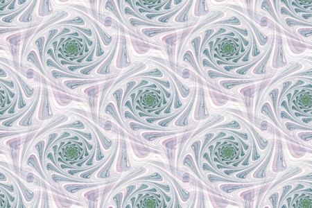 Modern abstract seamless pattern. Geometric background. Fractal, spiral curlの写真素材