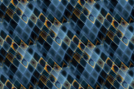 Modern abstract seamless pattern. Geometric background. Fractal, spiral curlの写真素材