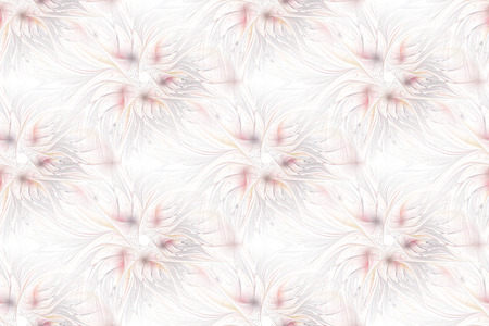 Modern abstract seamless pattern. Geometric background. Fractal, spiral curlの写真素材