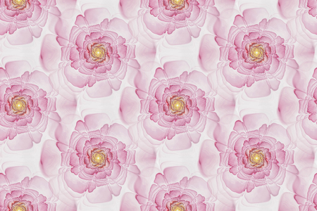 Modern abstract seamless pattern. Geometric background. Fractal, spiral curlの写真素材