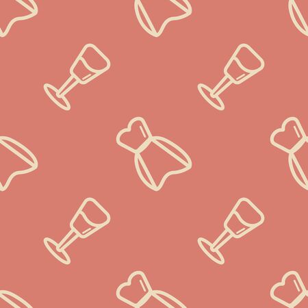 Wedding background seamless pattern in modern flat style.の写真素材