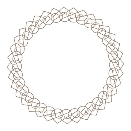 Vector geometric frames for decoration on a white background.のイラスト素材