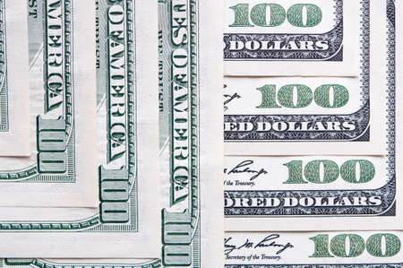dollar hundred banknote background. closeupの写真素材