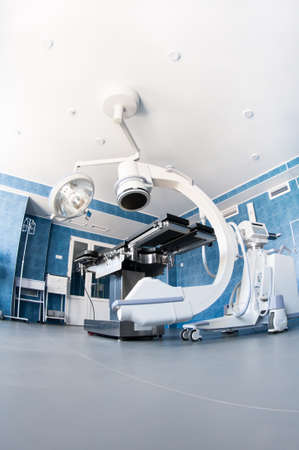 operating room with X-ray medical scan のeditorial素材