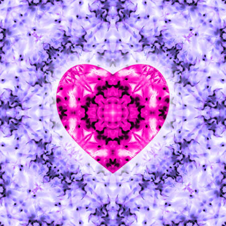 Valentines day colorful background with hearts shape.の写真素材