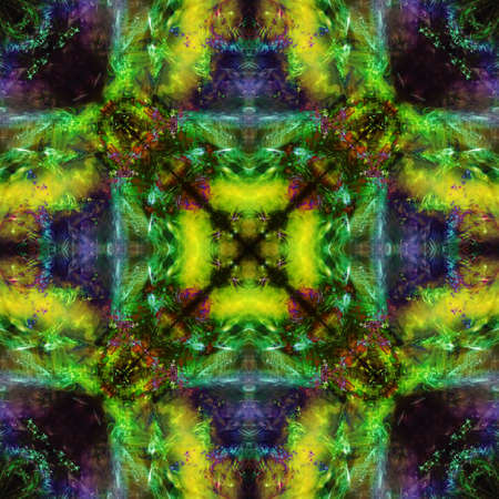Art abstract design. Vivid, color, mirror pattern.