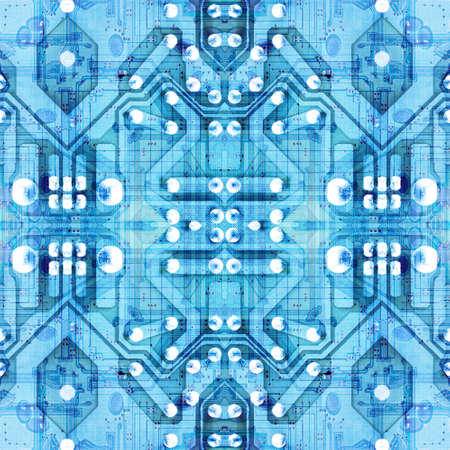 Abstract pattern with circuit board electronic elements.の写真素材