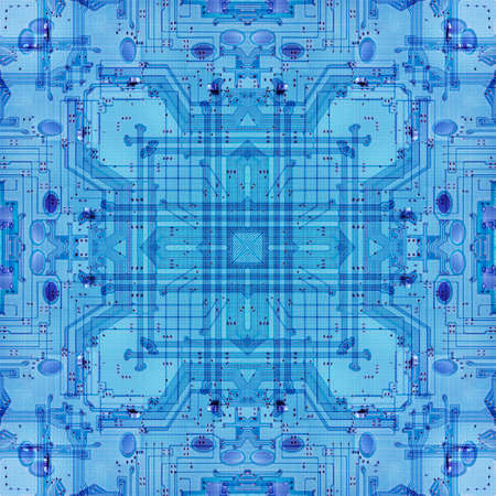 Abstract pattern with circuit board electronic elements.の写真素材
