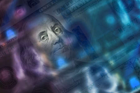 Dollars bills background. Close up cash money.の写真素材