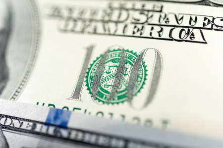 Dollars bills background. Close up cash money.の写真素材