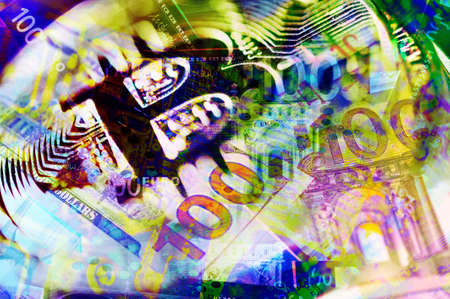 Economy trends virtual digital currency abstract background.の写真素材
