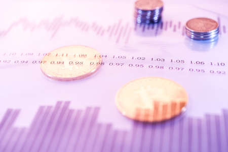 Economy trends virtual digital currency abstract background.の写真素材
