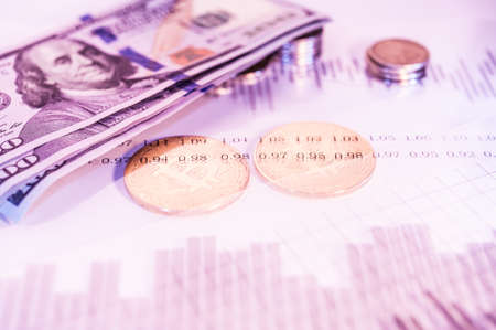 Economy trends virtual digital currency abstract background.の写真素材