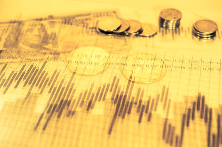 Economy trends virtual digital currency abstract background.の写真素材