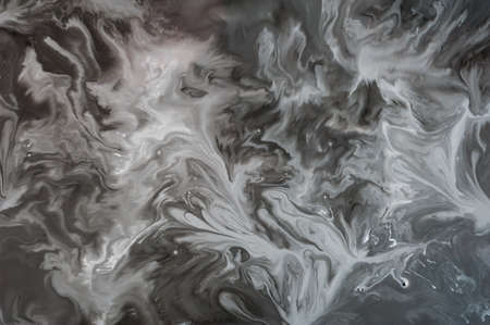 Abstract monochrome grunge texture. Gray decorative distress background. Natural luxury. Copy space.の写真素材