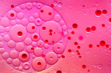 Colourful oil ink bubbles and drops. Abstract template mixed texture background. Wallpaper pattern.の写真素材